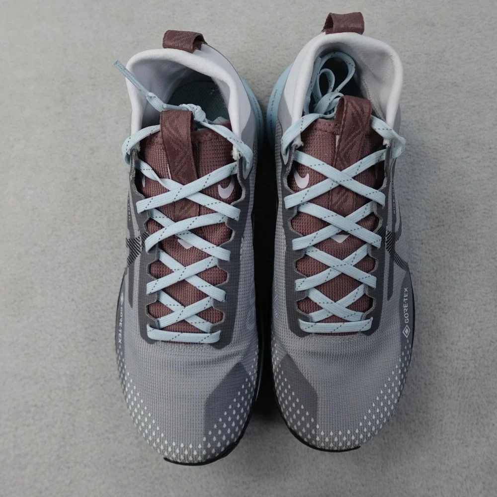 Nike Pegasus Trail 4 GTX Womens 7 Gray Gore-Tex Waterproof Trail Running Shoes
